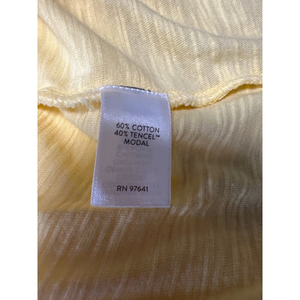 J. Jill Women's Yellow Collared Sleeveless Button-Down Shirt Top XL - Picture 6 of 9